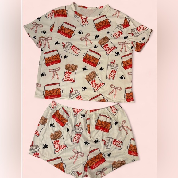 None Other - Women’s Two Piece Graphic PJ Set ~ NEW NEVER WORN ~ Size XXL | Polyester